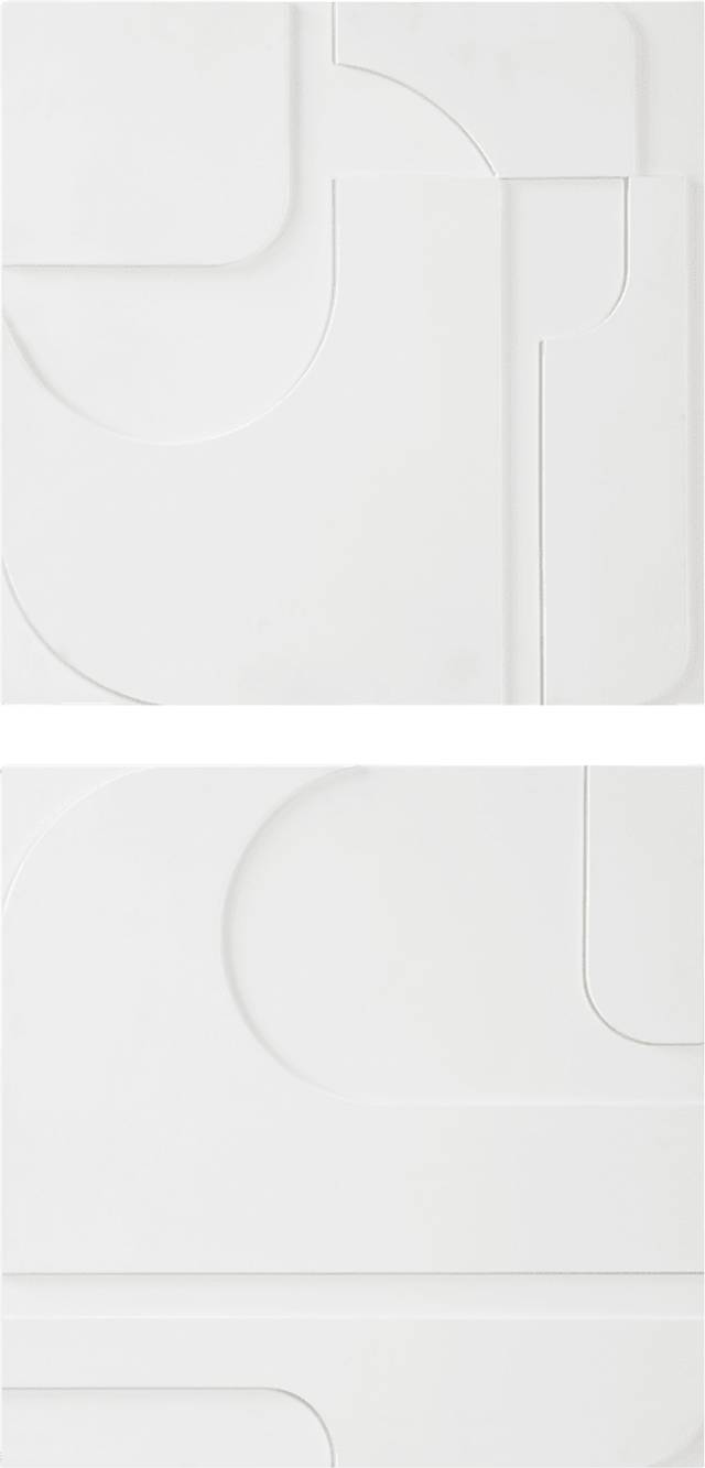 Pheelex White Wall Decor, Set of 2 - Thumbnail - Image 1