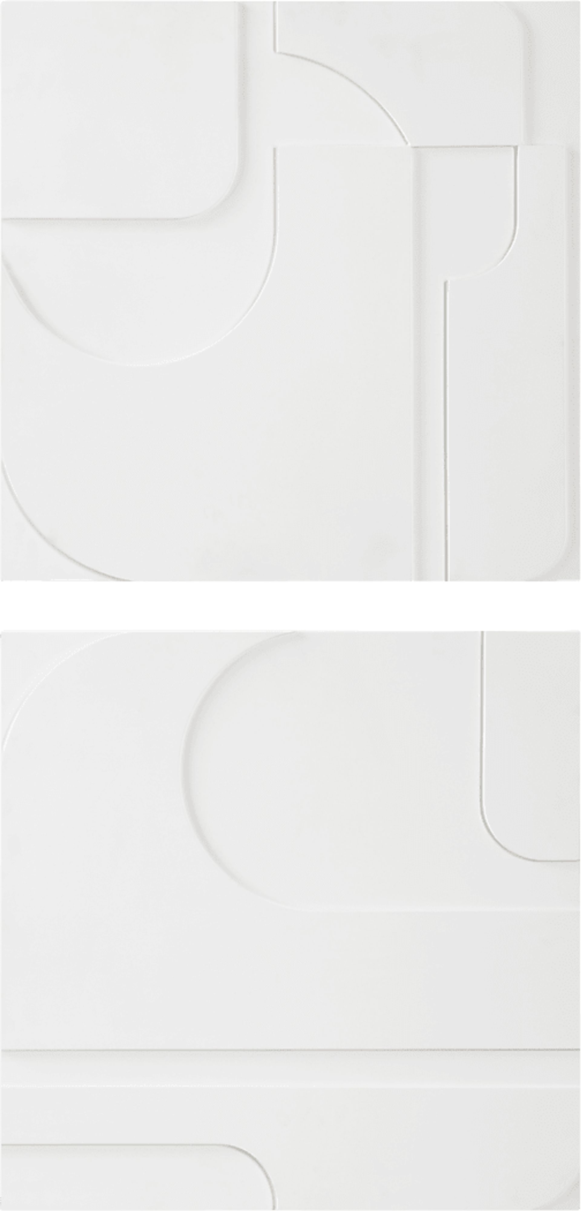 Pheelex White Wall Decor, Set of 2 - Image 1