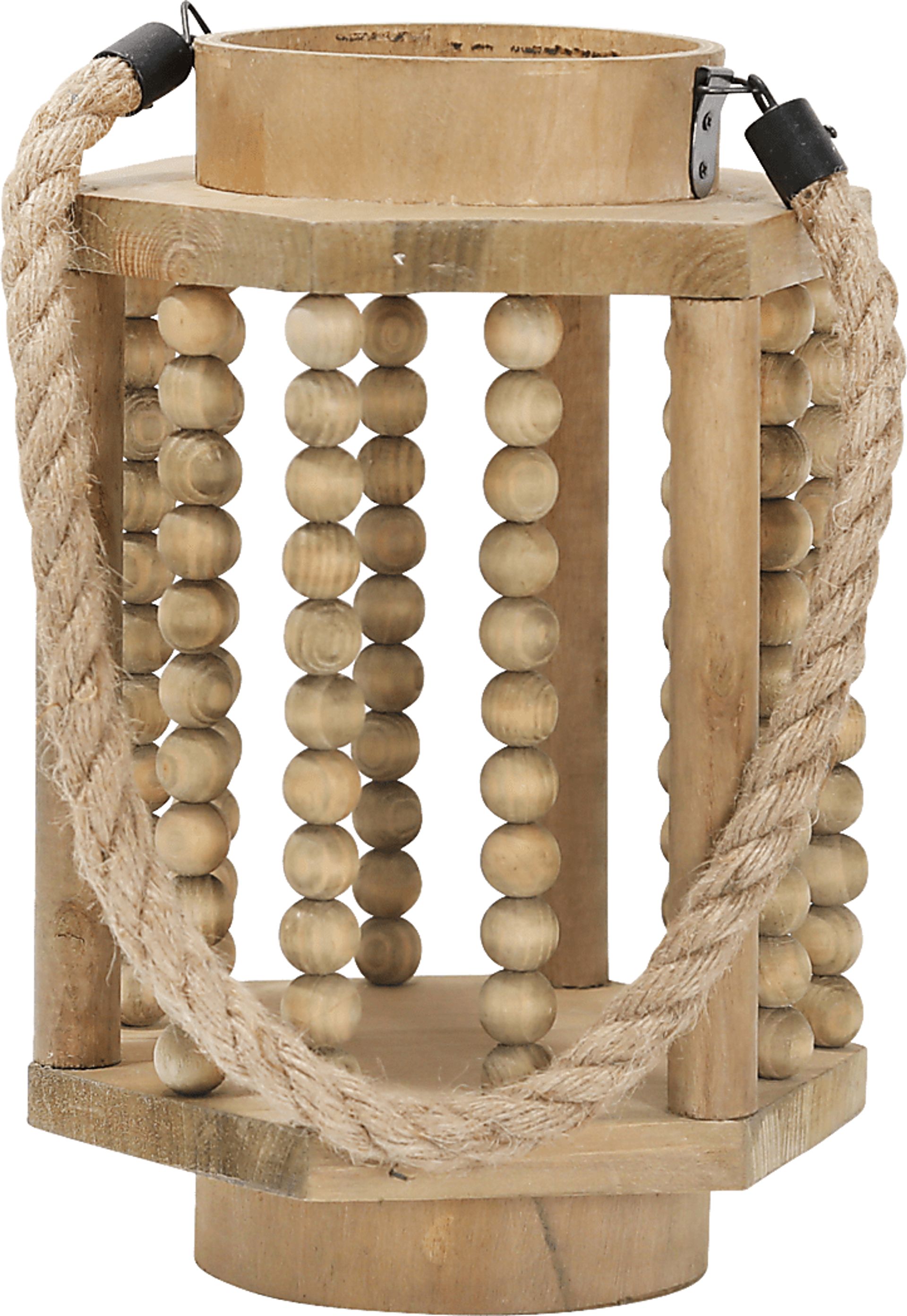 Phellan Brown Lantern - Image 1