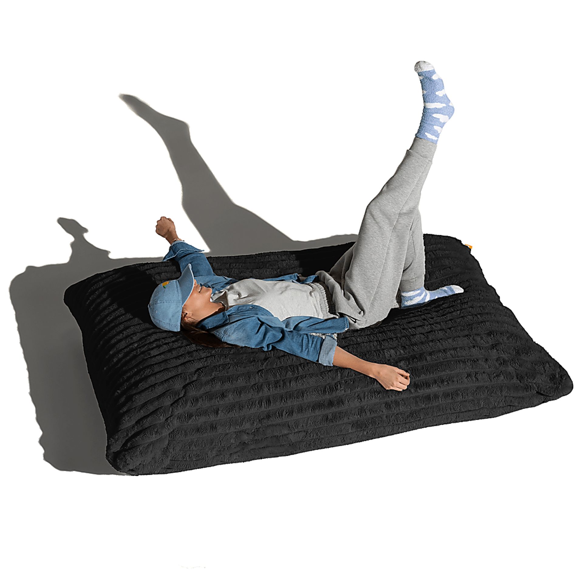 Pheosi I Black Bean Bag Accent Chair - Image 2