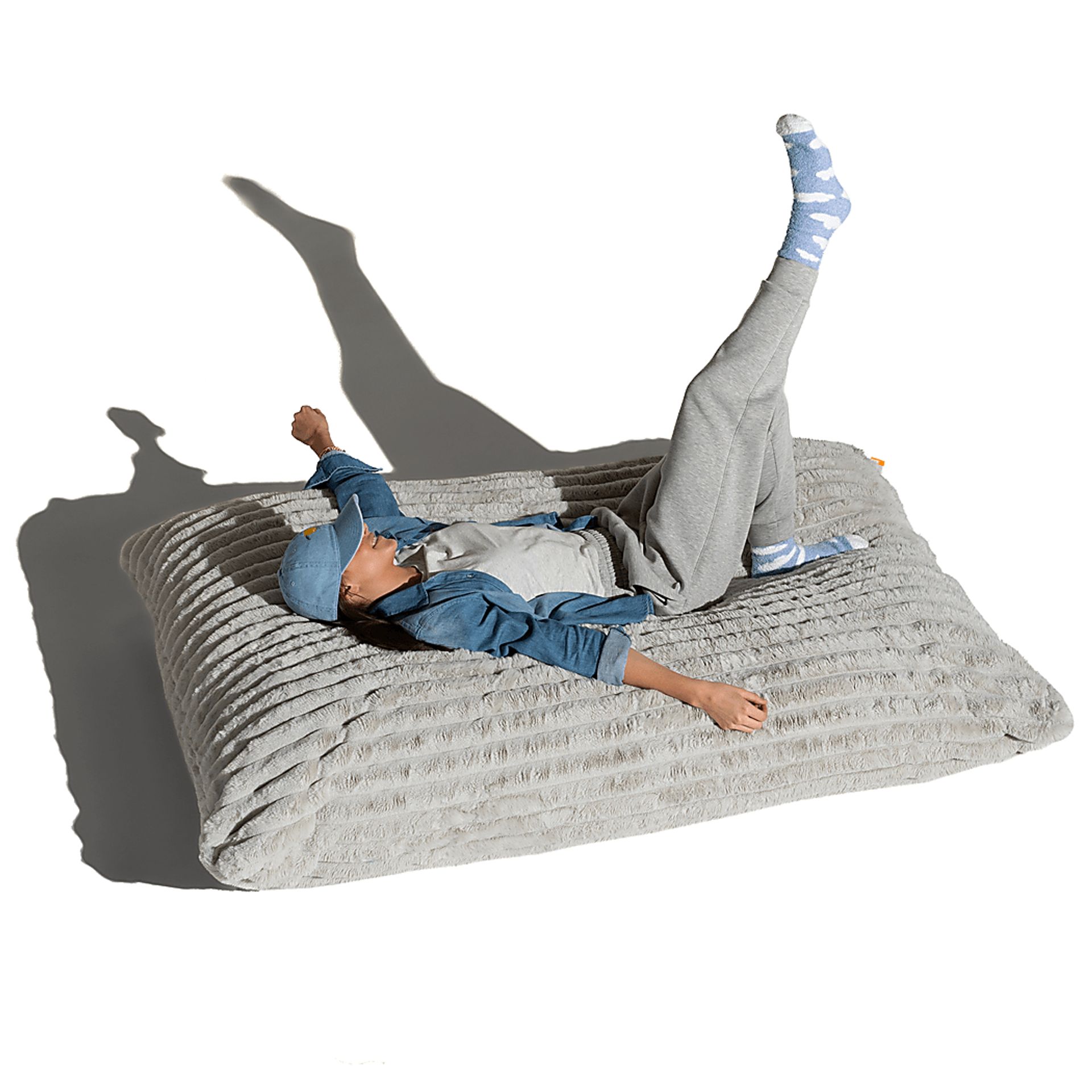 Pheosi I Gray Bean Bag Accent Chair - Image 2