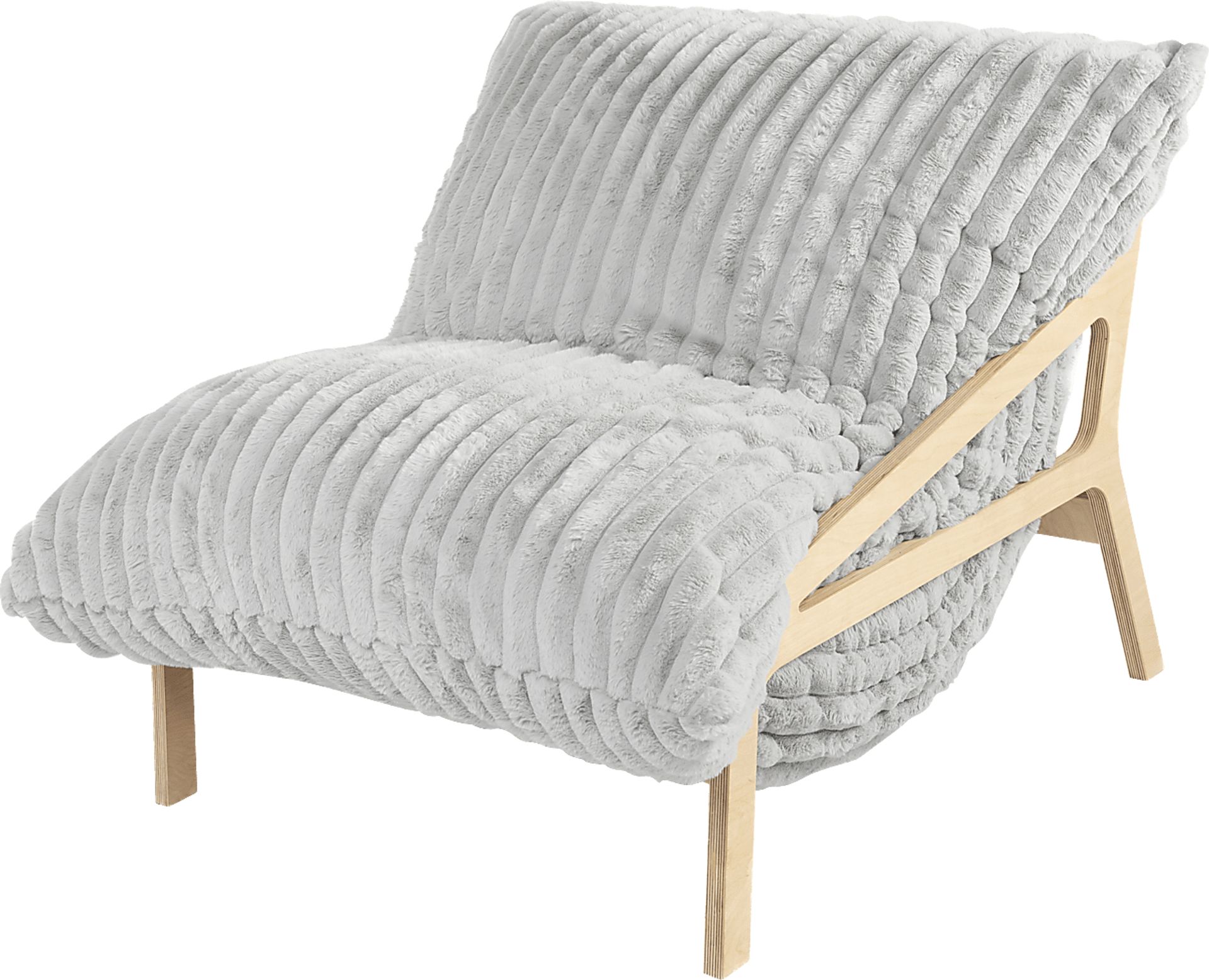 Pheosi I Gray Bean Bag Accent Chair - Image 1