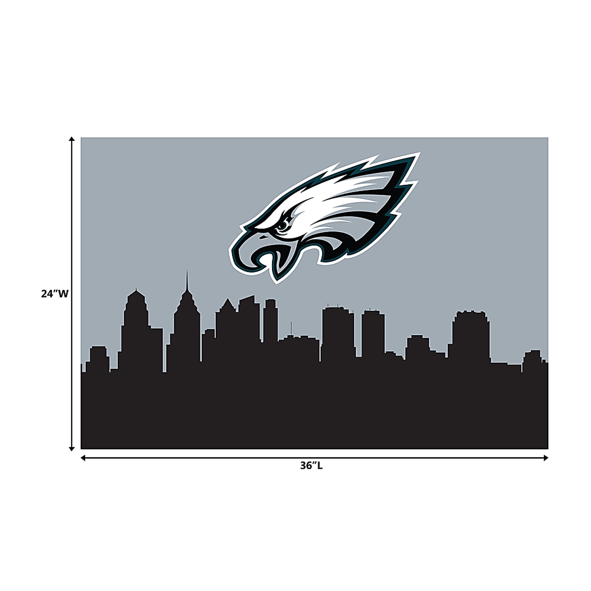 Philadelphia Eagles 2' x 3' Machine Washable Rug - Image 3