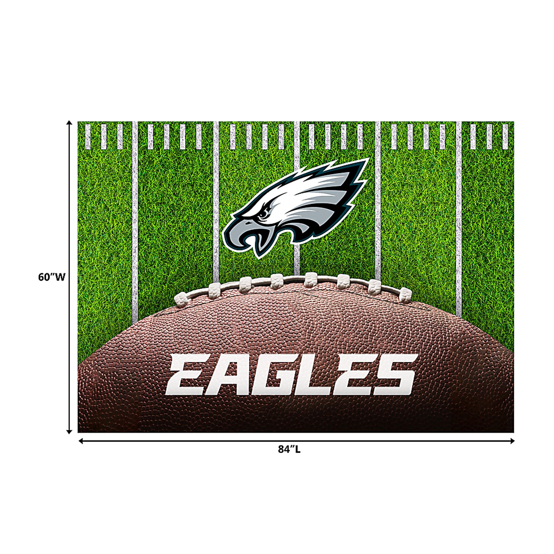 Philadelphia Eagles 5' x 7' Machine Washable Rug - Image 3