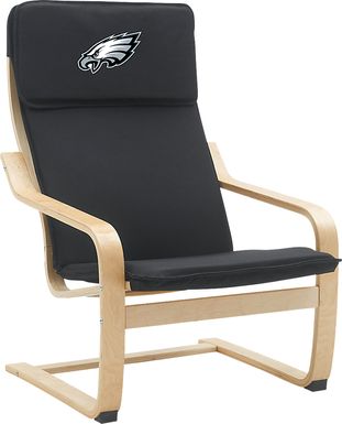 Philadelphia Eagles Black Accent Chair