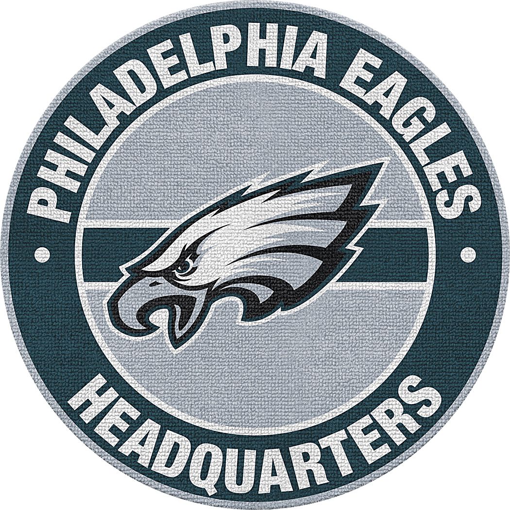 Philadelphia Eagles Green 5' Round Headquarters Rug