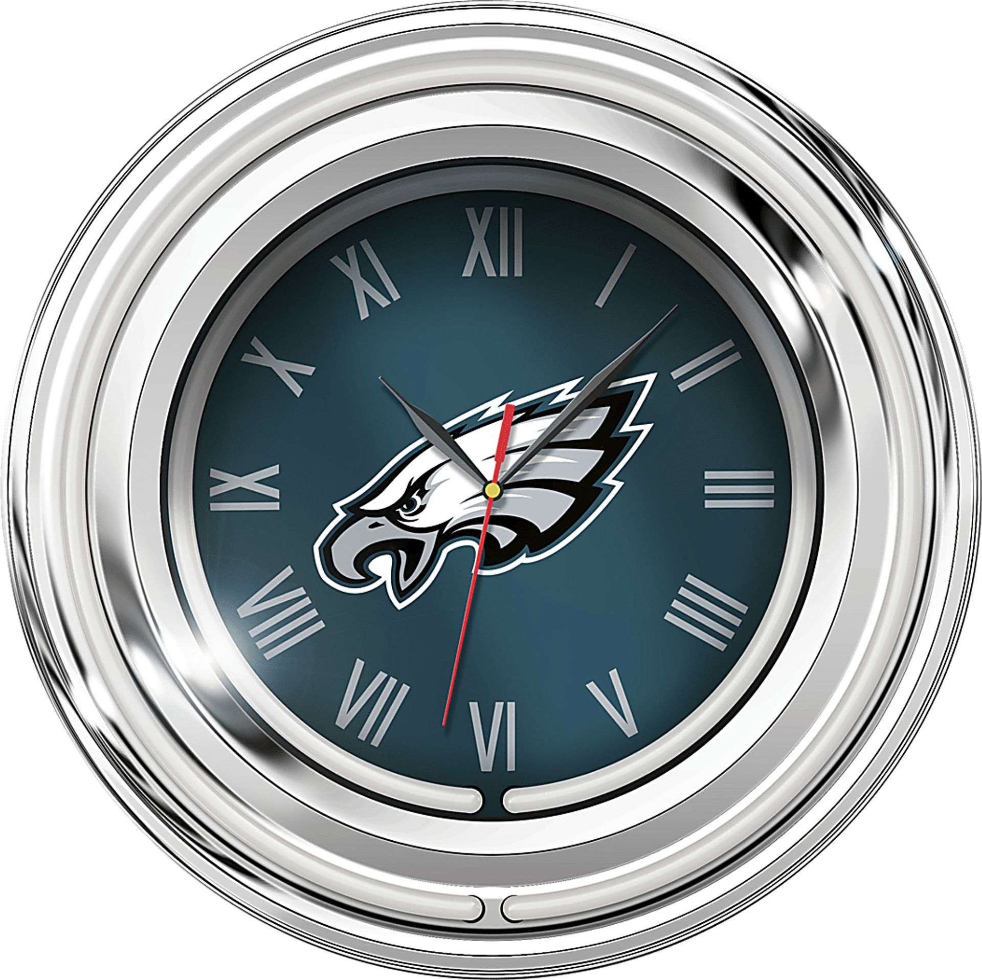 Philadelphia Eagles Green Neon Wall Clock - Image 1