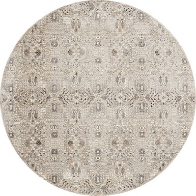 Phillipe Graphite 7'8 Round Rug