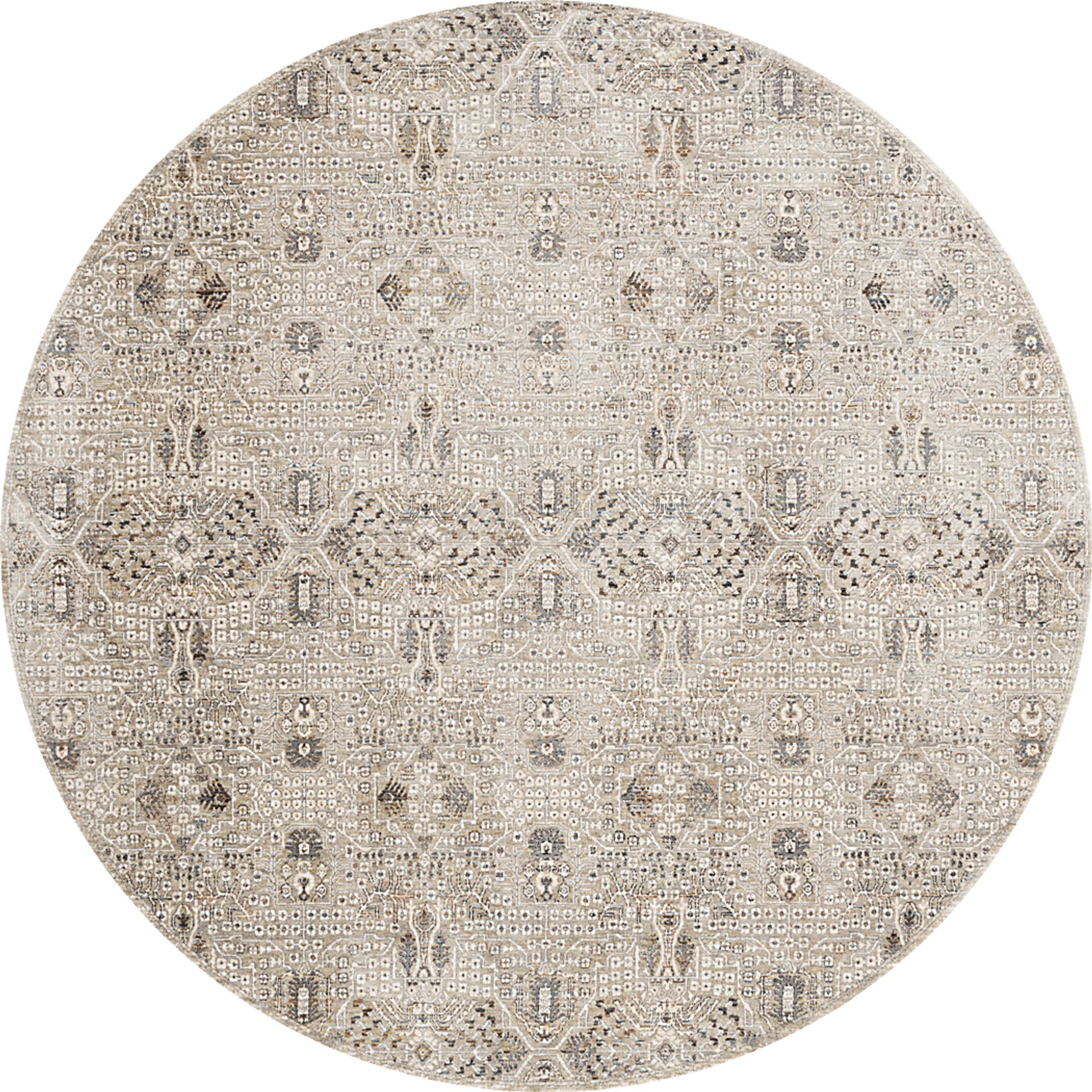 Phillipe Graphite 7'8 Round Rug - Image 1