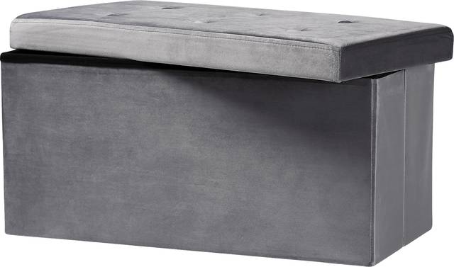 Philox Charcoal Ottoman - Thumbnail - Image 2