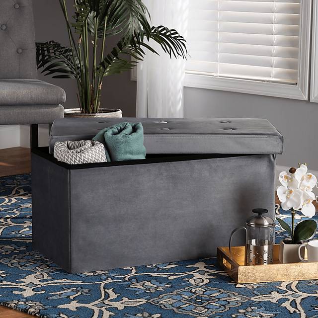 Philox Charcoal Ottoman - Thumbnail - Image 7