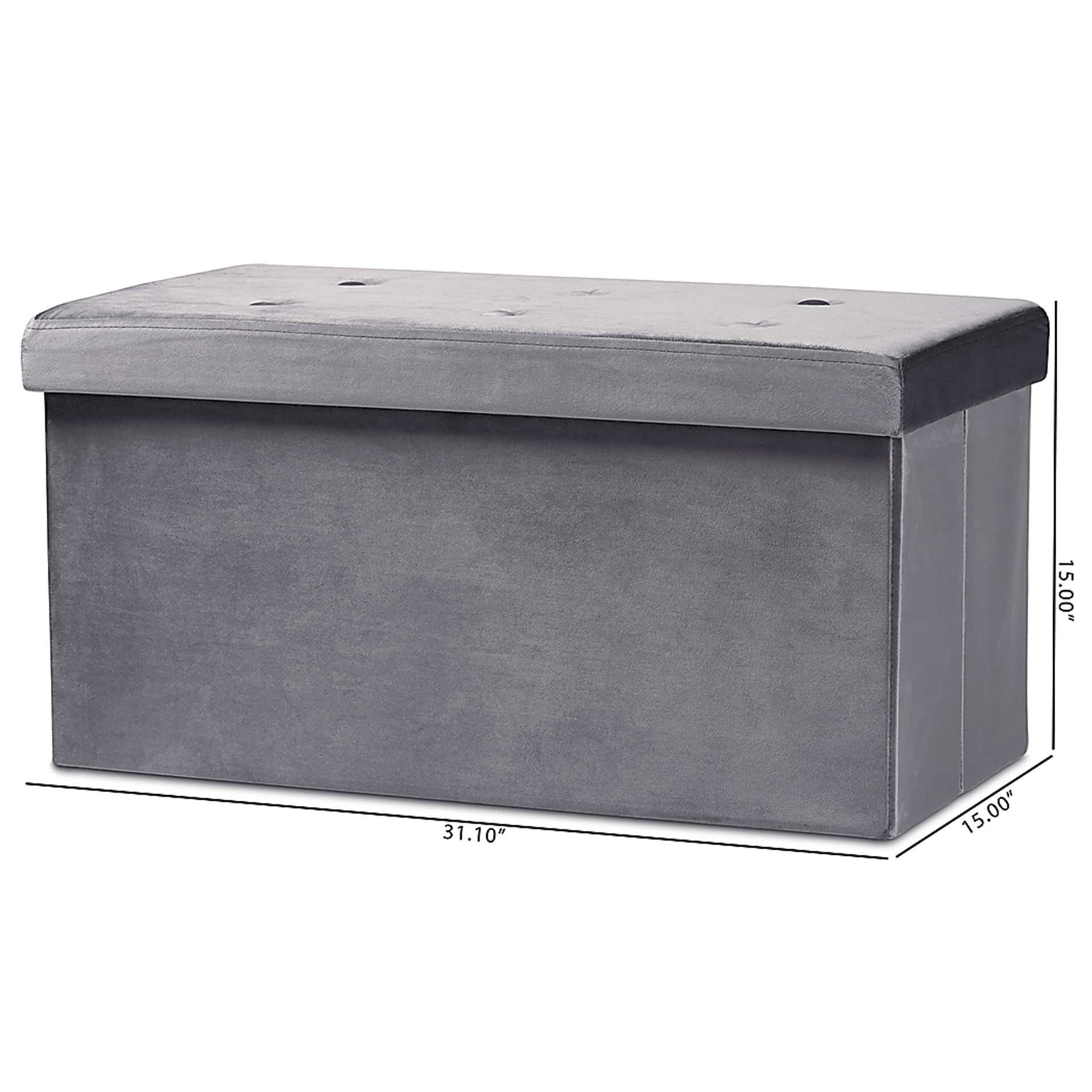 Philox Charcoal Ottoman - Image 8