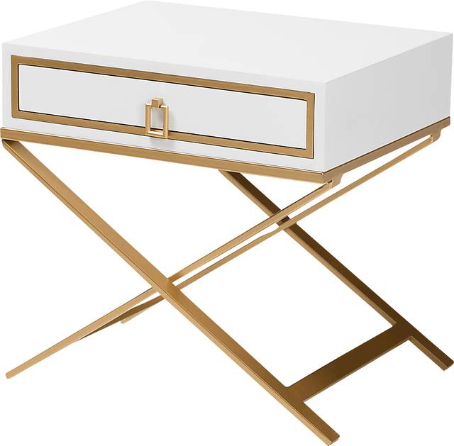 Philpot White End Table - Thumbnail - Image 1