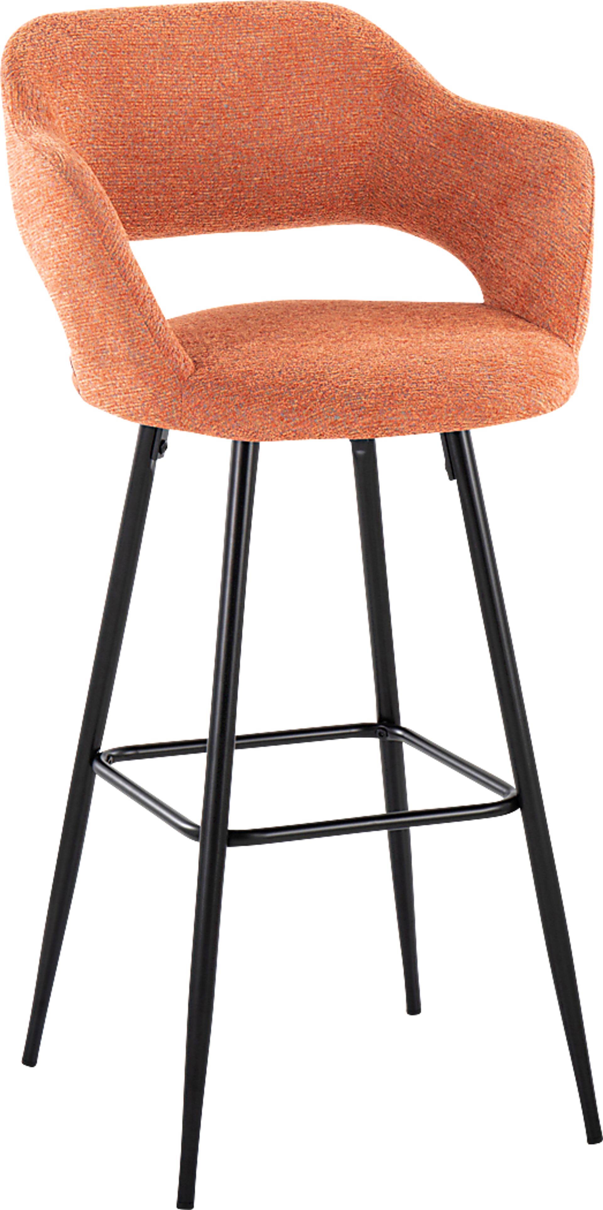 Phinizy Orange Barstool, Set of 2 - Image 3