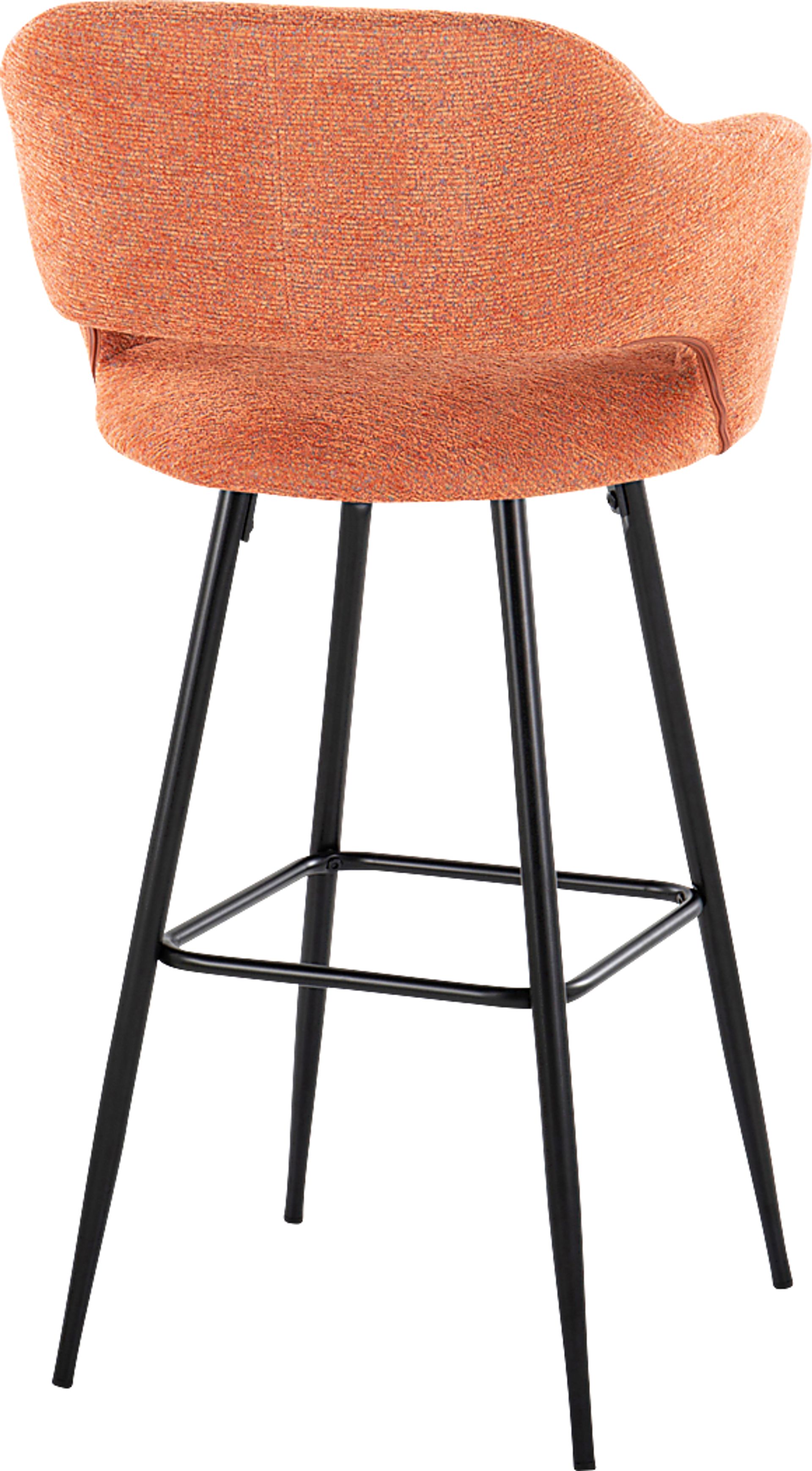 Phinizy Orange Barstool, Set of 2 - Image 5