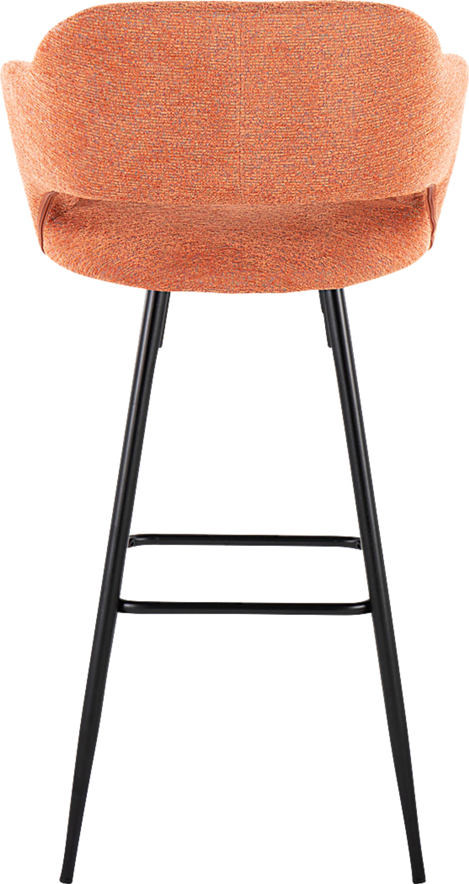 Phinizy Orange Barstool, Set of 2 - Image 6