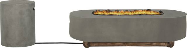 Phoenix Gray Large Oval Fire Pit - Thumbnail - Image 2