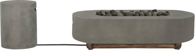 Phoenix Gray Large Oval Fire Pit - Thumbnail - Image 4