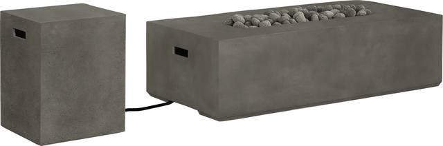 Phoenix Gray Rectangle Fire Pit - Thumbnail - Image 2