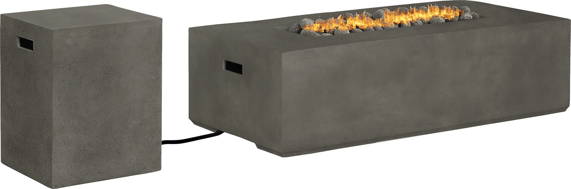 Phoenix Gray Rectangle Fire Pit - Image 1