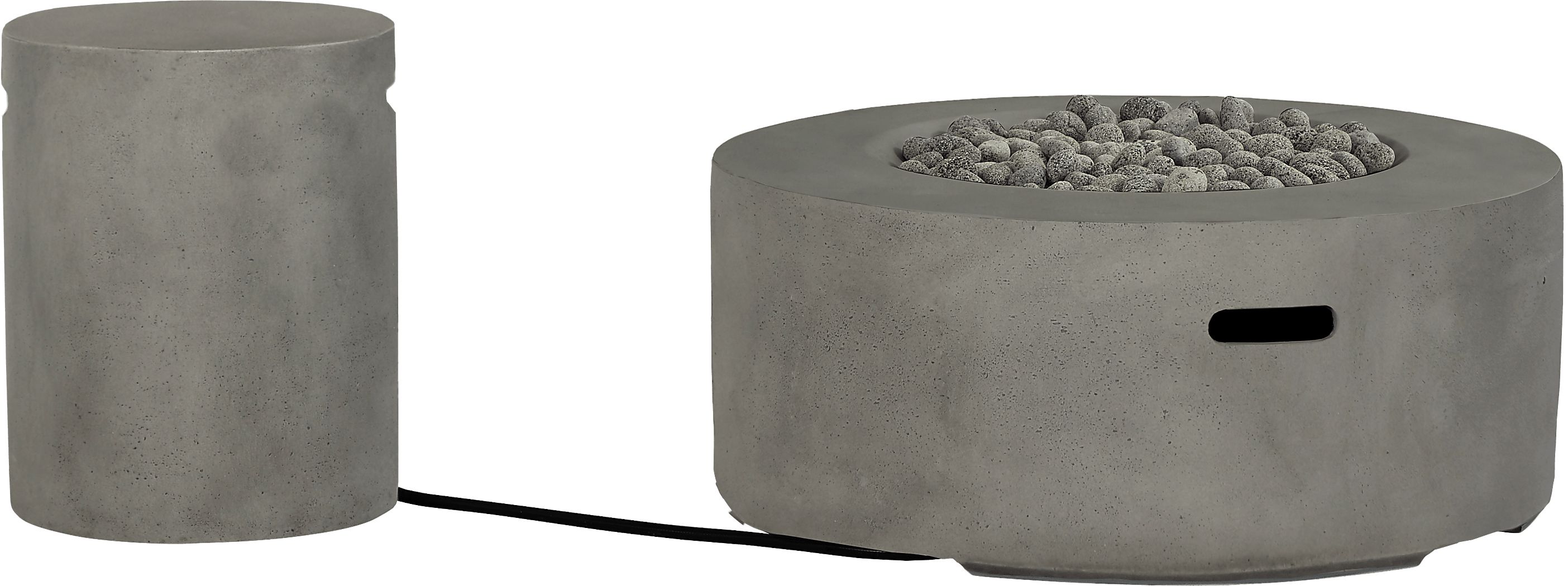 Phoenix Gray Concrete Outdoor Round Fire Pit | Rooms to Go
