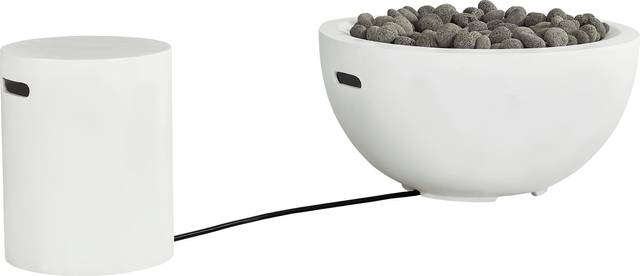 Phoenix White Bowl Fire Pit - Thumbnail - Image 4