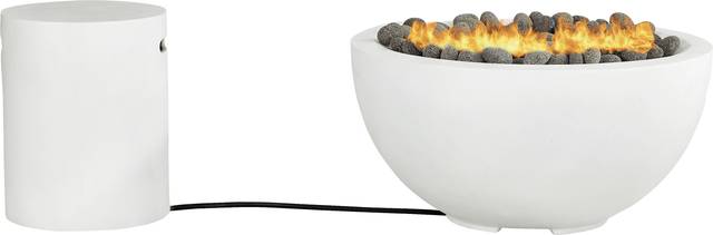 Phoenix White Bowl Fire Pit - Thumbnail - Image 1