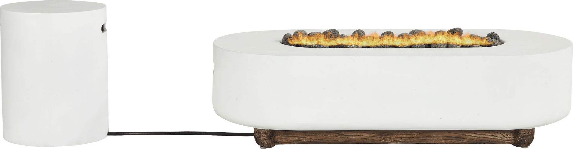 Phoenix White Oval Fire Pit - Image 2