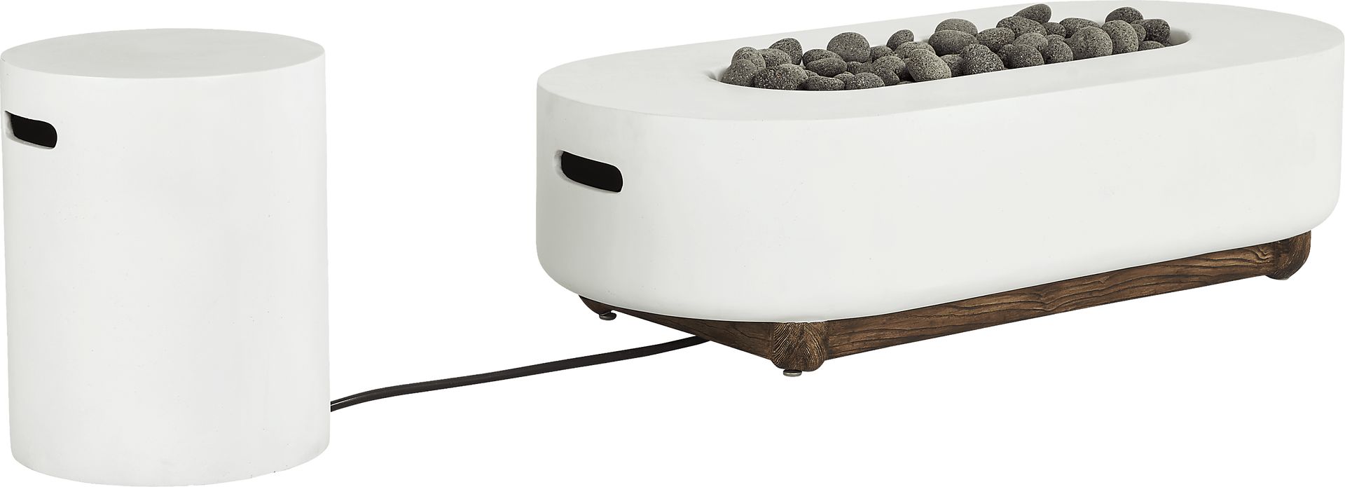Phoenix White Oval Fire Pit - Image 3