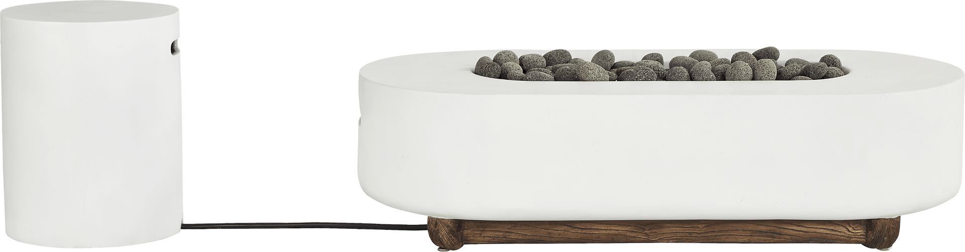 Phoenix White Oval Fire Pit - Image 4