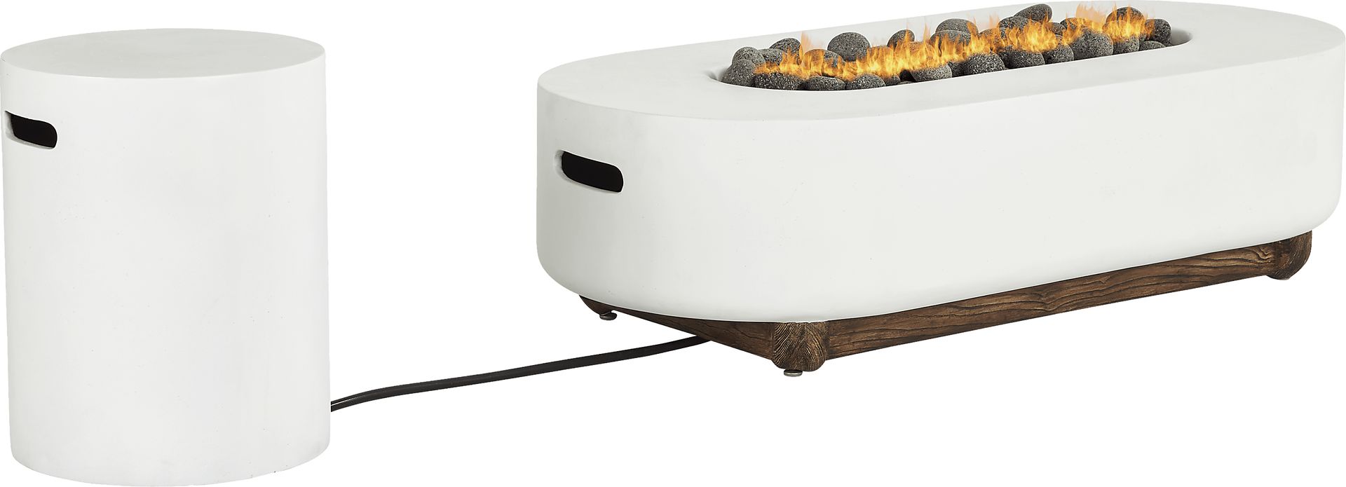 Phoenix White Oval Fire Pit - Image 1