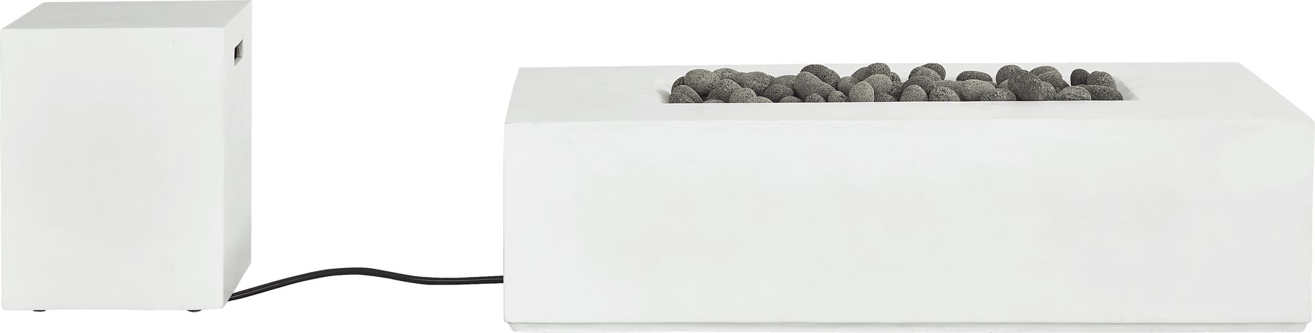 Phoenix White Rectangle Fire Pit - Image 3