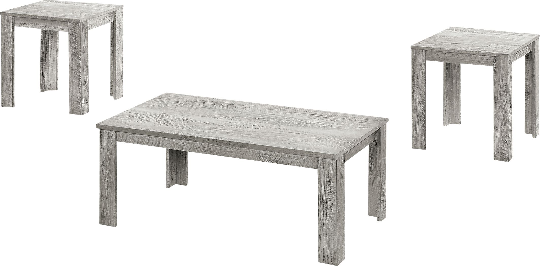 Picacho Gray 3pc Table Set