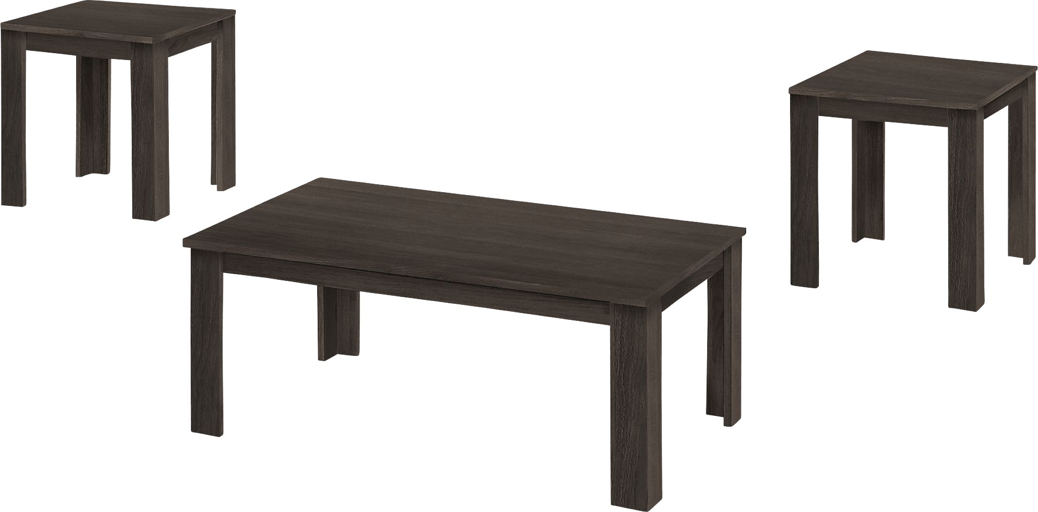 Picacho Oak Brown 3pc Table Set