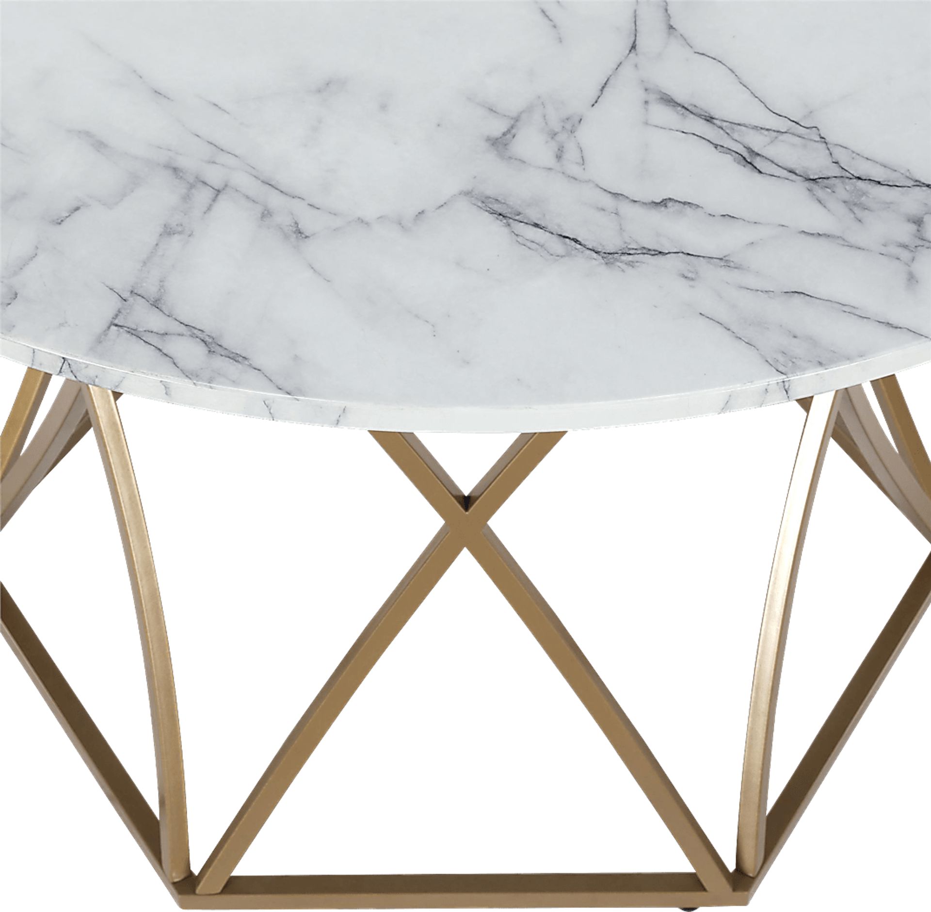 CosmoLiving Elle Carrara Round Dining Table - Image 2