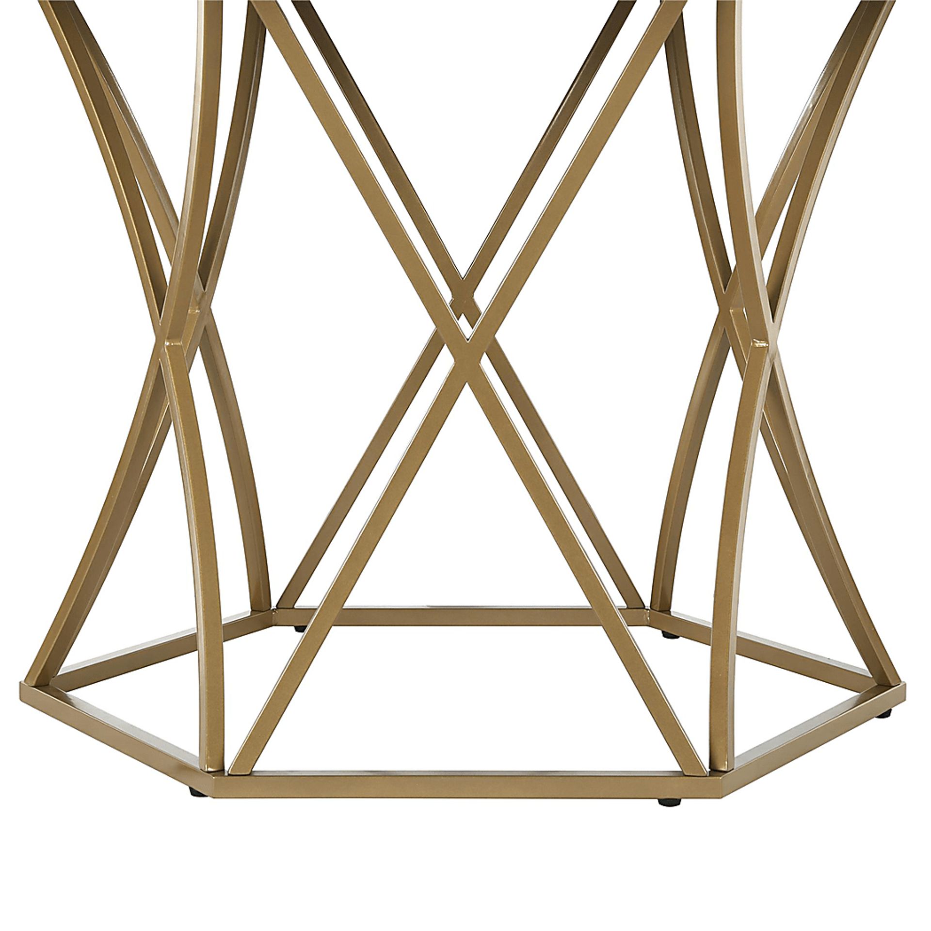 CosmoLiving Elle Carrara Round Dining Table - Image 3