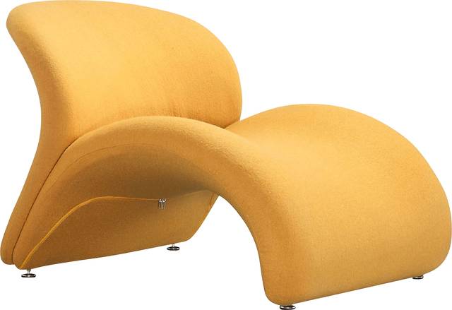 Picardy Yellow Accent Chair - Thumbnail - Image 1