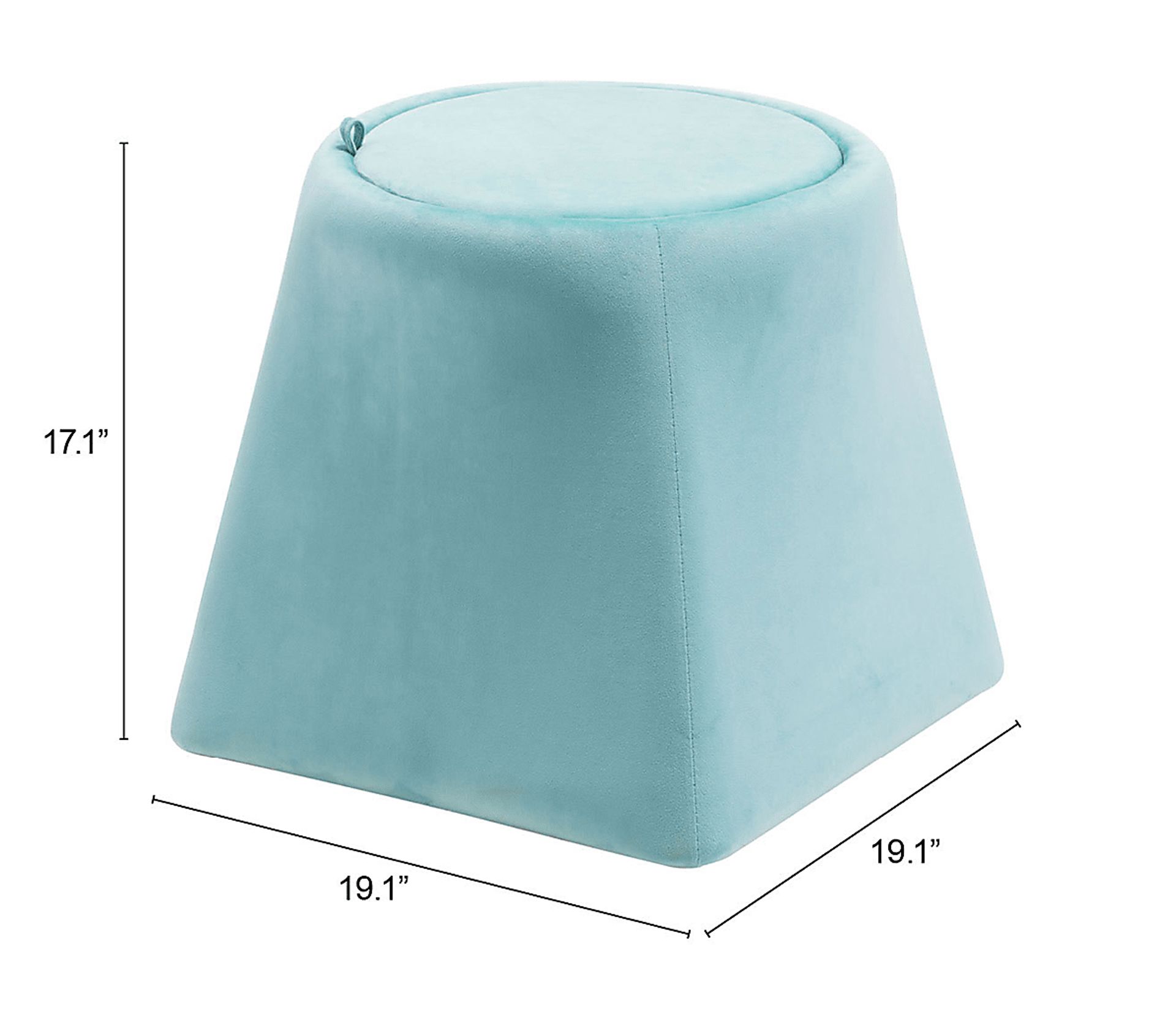Picarone Light Blue Ottoman - Image 6