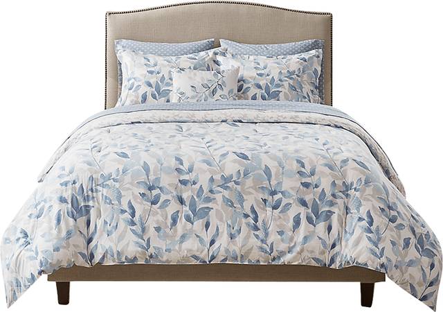 Picayne Blue Twin Comforter Set - Thumbnail - Image 2