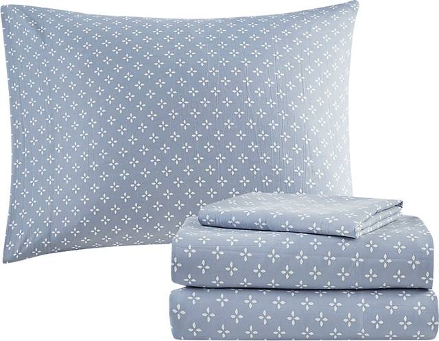 Picayne Blue Twin Comforter Set - Thumbnail - Image 4