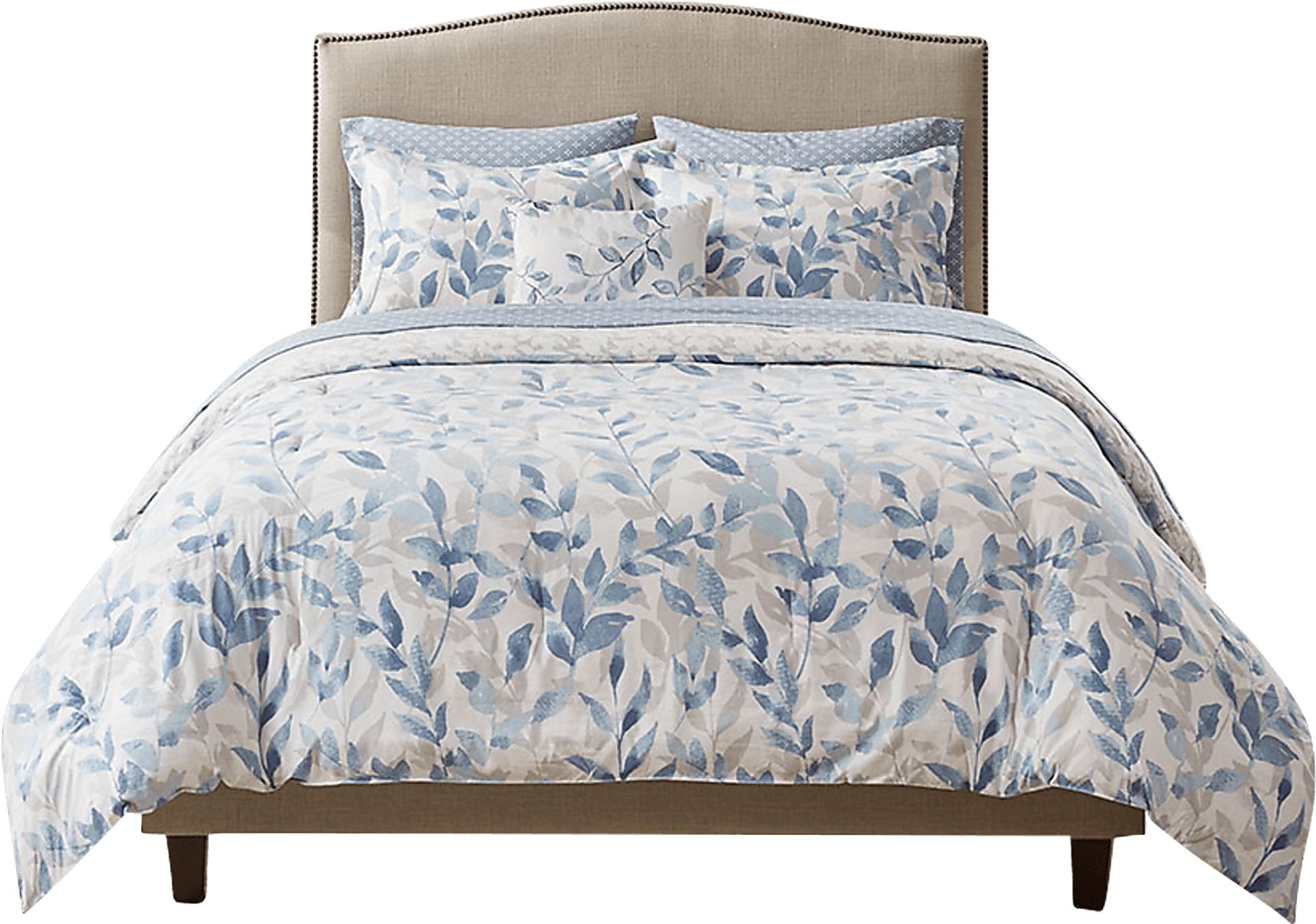 Picayne Blue 8 Pc Full Comforter Set - Image 2