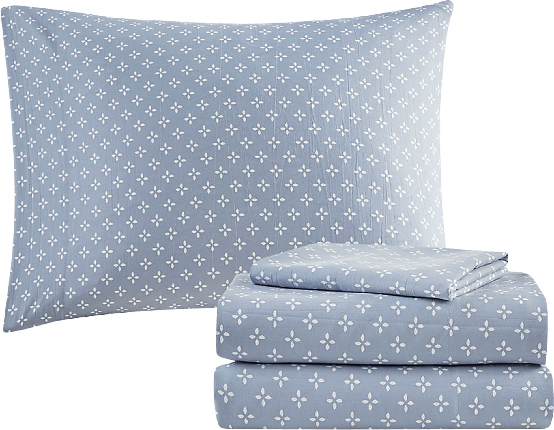 Picayne Blue 8 Pc Full Comforter Set - Image 4