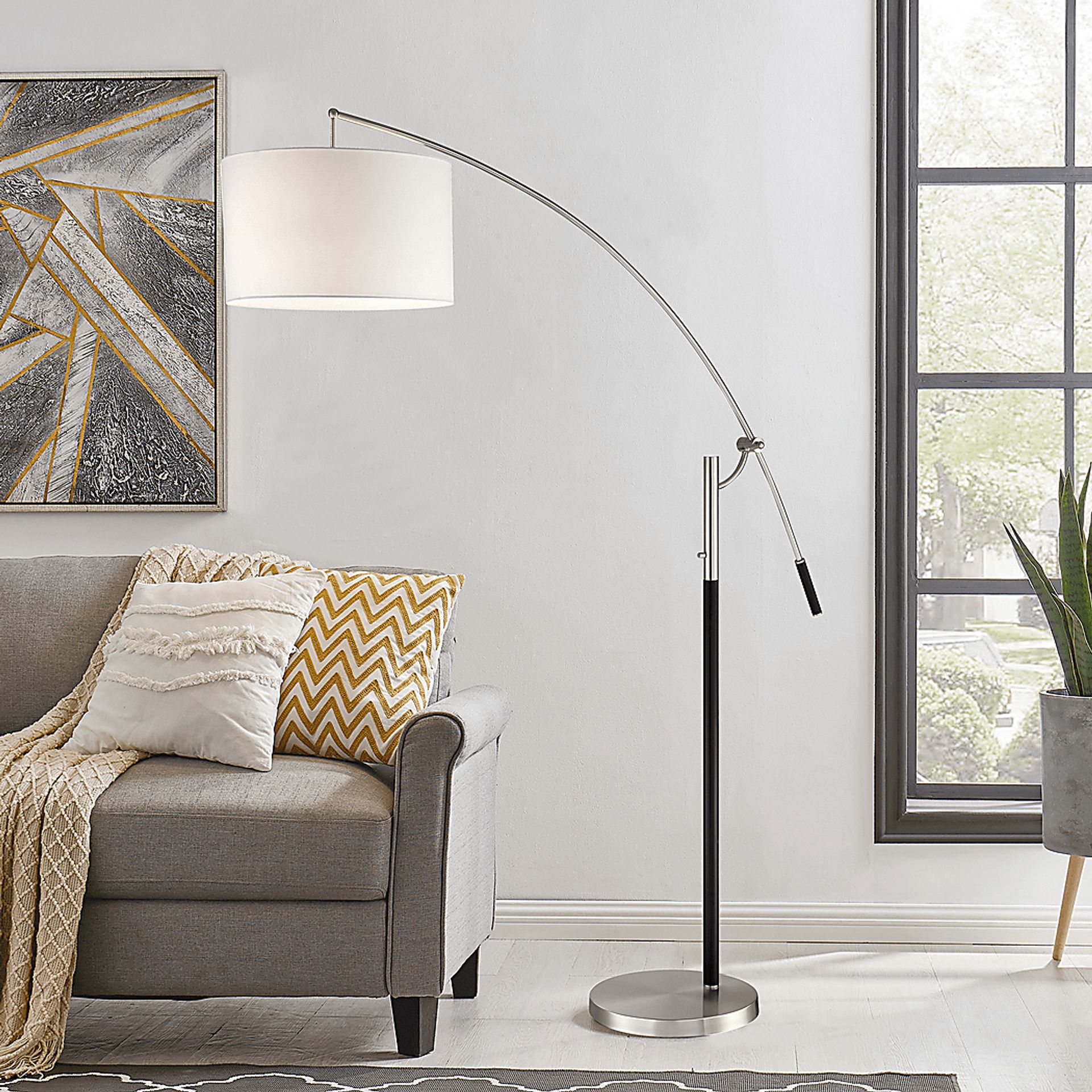 Pico Alley Silver Floor Lamp - Image 2