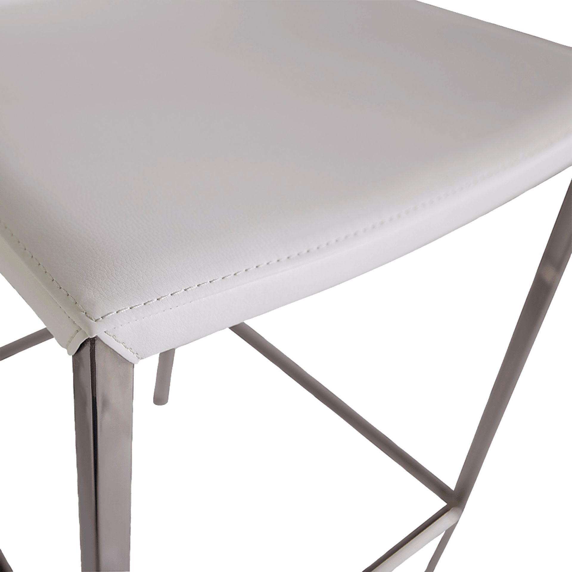Pidea White Barstool - Image 3