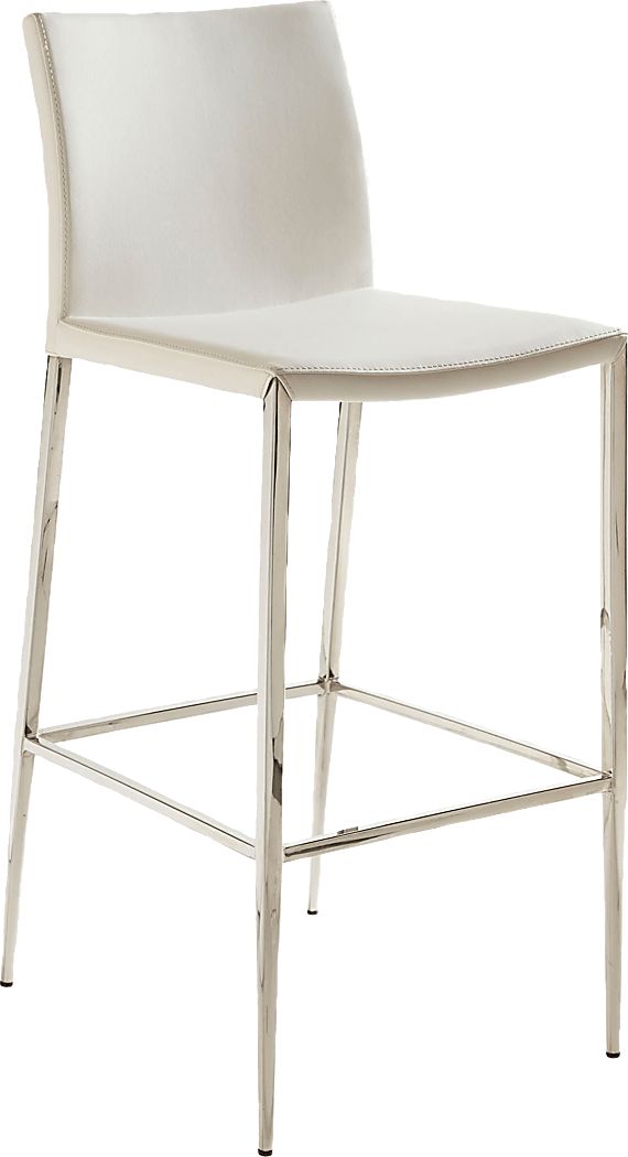 Pidea White Barstool