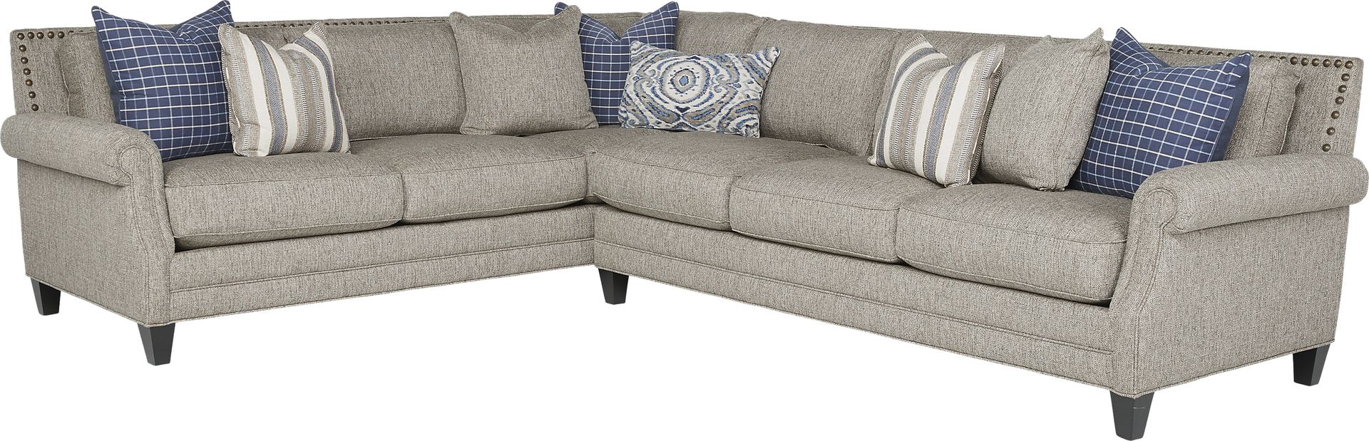 Piedmont Gray 2 Pc Sectional - Image 1