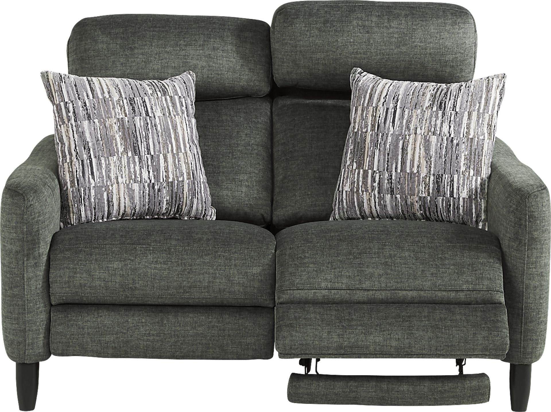 Pierceton Gray Dual Power Reclining Loveseat - Image 2