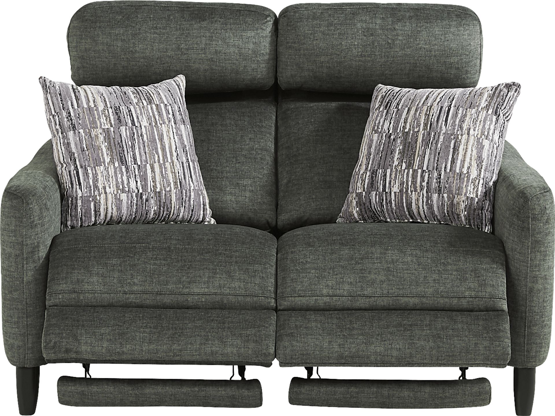 Pierceton Gray Dual Power Reclining Loveseat - Image 3