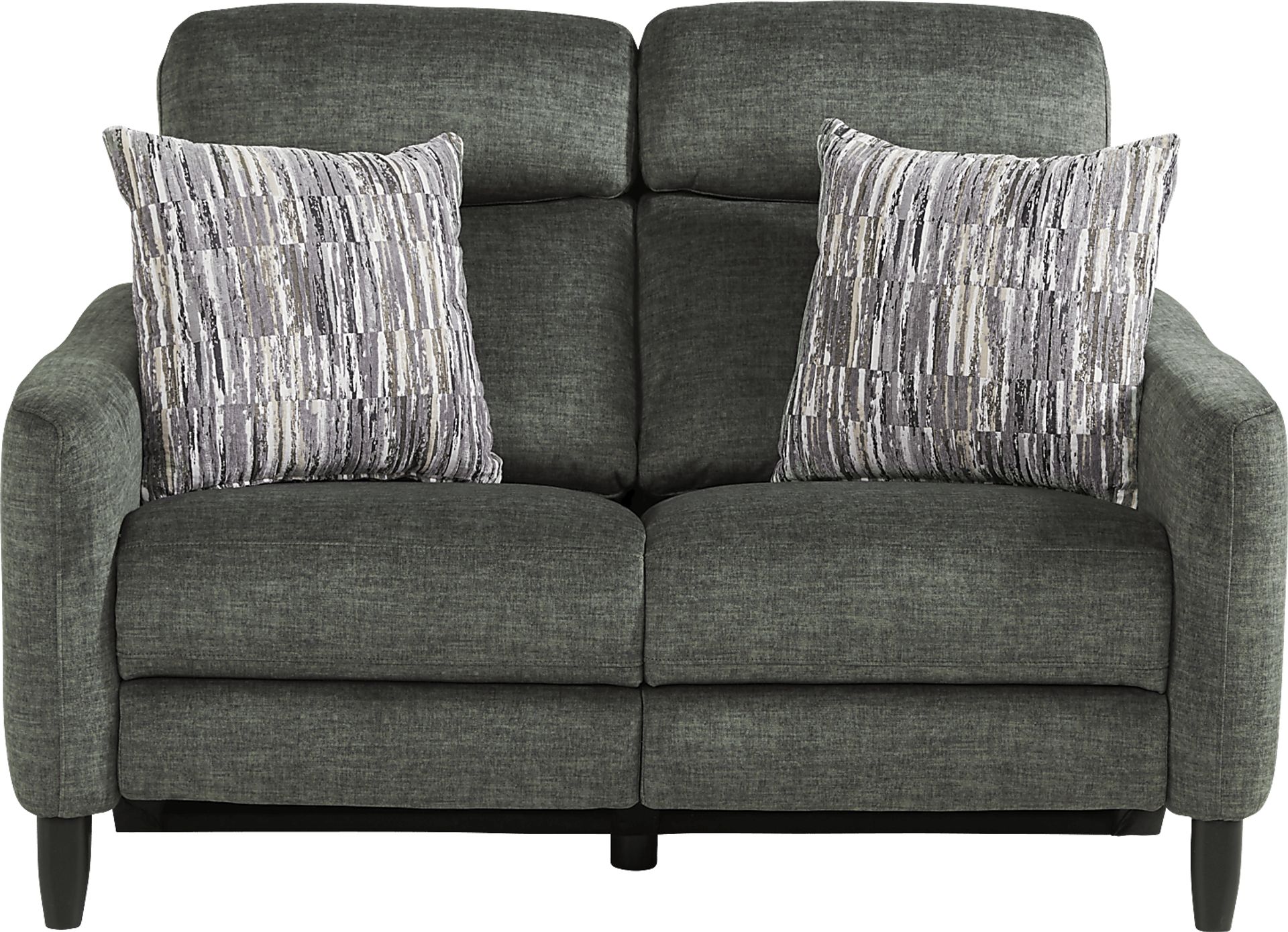 Pierceton Gray Dual Power Reclining Loveseat - Image 1