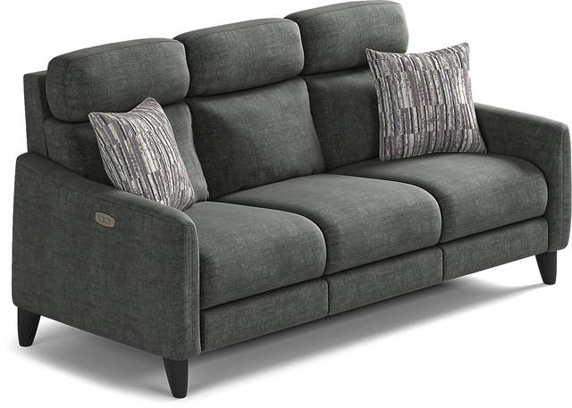 Pierceton Gray Dual Power Reclining Sofa - Thumbnail - Image 3